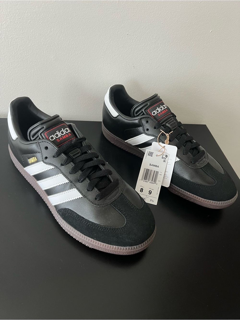 Adidas Samba OG | Black White Gum IH6000 Sneakers | Men’s 8 Women’s 9 NWT